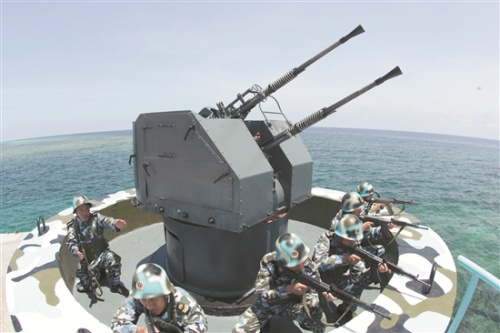 ����ͼ��פ��������й�����½ս�Ӷ�Ա��ѵ��