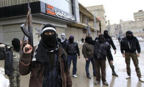 资料图:"伊斯兰国(is)"极端组织恐怖分子