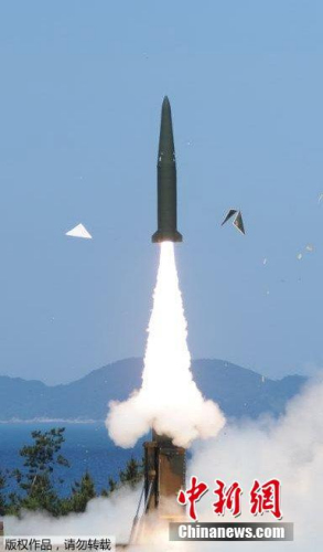 韩成功试射射程超500公里弹道导弹 韩成功试射射程超500公里弹道导弹