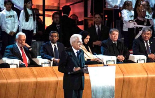 意大利总统马塔雷拉出席米兰世博会闭幕式。 意大利总统马塔雷拉出席米兰世博会闭幕式。