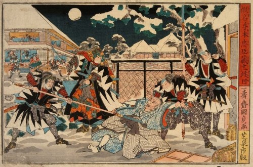 大石内蔵助(图中)为主君复仇的故事,是江户时代,乃至今日,全日本最广