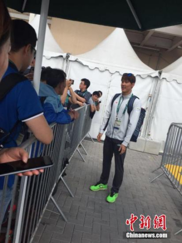 当地时间8月4日,韩国游泳名将朴泰桓在里约奥运泳池训练。<a target='_blank' href='http://www.chinanews.com/' >中新网</a>记者 高凯 摄 当地时间8月4日,韩国游泳名将朴泰桓在里约奥运泳池训练。<a target='_blank' href='http://www.chinanews.com/' >中新网</a>记者 高凯 摄