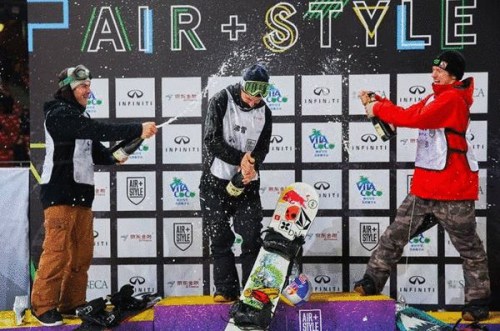 2016沸雪北京站前三名庆祝 2016沸雪北京站前三名庆祝