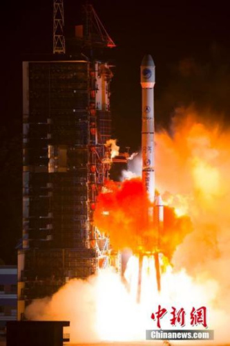 资料图：中国发射第23颗北斗导航卫星。中新社发 杨志远 摄 