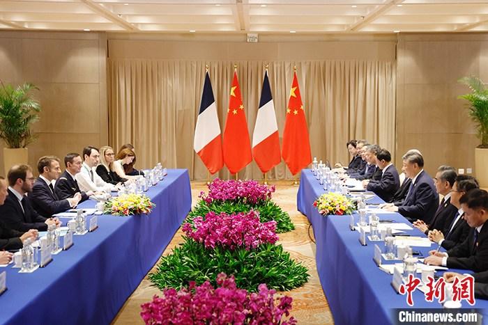 高清大图｜习近平会见法国总统马克龙