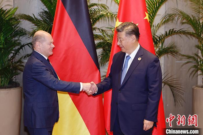 高清大图｜习近平会见德国总理朔尔茨