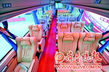 济南广场汽车站至杭州,福鼎,大连的长途班线相继换成新型代卧客车,能