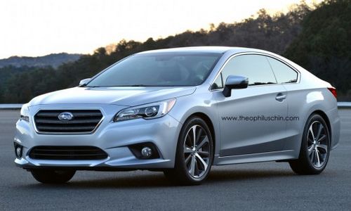 2015款斯巴鲁力狮轿跑效果图量产待定