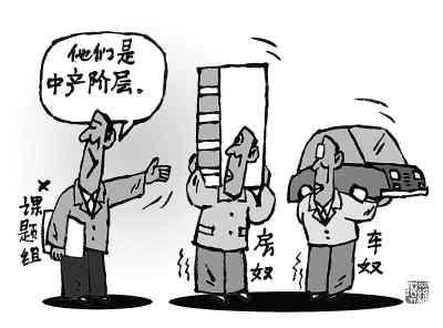 漫画:中产阶层.罗琪绘(人民图片)