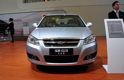 汽车频道   奇瑞瑞麒g3      外观方面,瑞麒g3前脸借鉴了g5和g6的设计