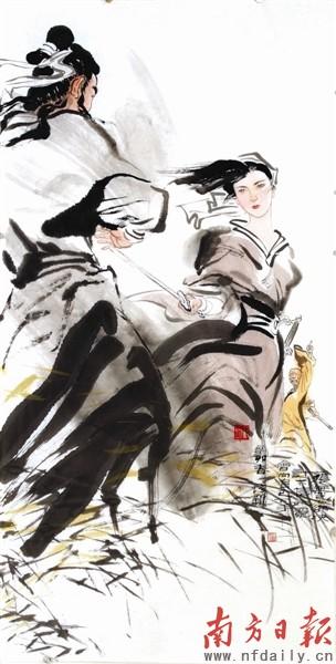 董培新绘画《倚天屠龙记》作家倪匡曾盛赞这位画家"敢说世上再无第