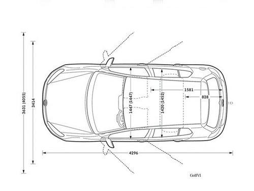 现款高尔夫6尺寸参数