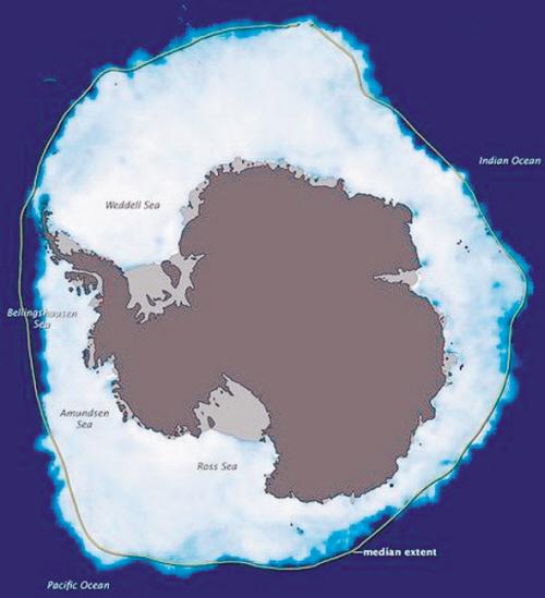 研究称南极海冰面积不断增加:达1944万平方公里