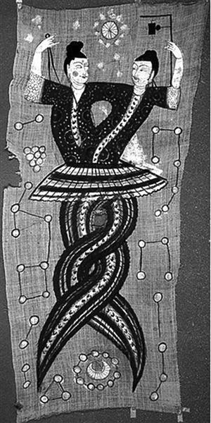 便露出蛇的原形,上面不是宝盖头,而是一条大蛇的头,下面的"匕"一弯钩