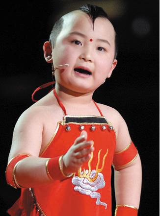 "年画娃娃"邓鸣贺.(资料图)