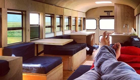 建筑系学生毕业作品是一辆房车 自驾驶穿越美国