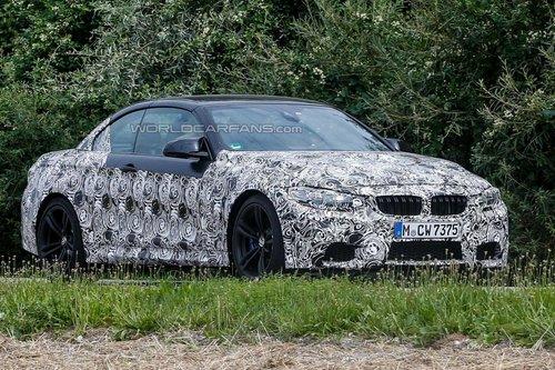 宝马全新M4轿跑/敞篷版谍照 明年初亮相