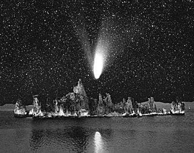 1997年加州莫诺胡上空的海尔-波普彗星