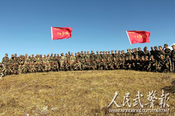 武警实战化野营拉练重温红军长征过草地图