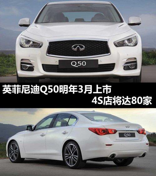 英菲尼迪Q50明年3月上市 4S店将达80家