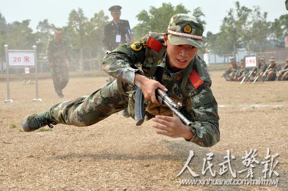 武警8754部队聚焦维稳任务严抓军事训练(图)