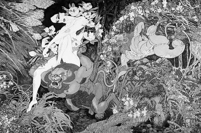 黄永玉作品:《山鬼》