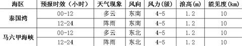 马航失联客机搜救区15日将有阵雨 或影响搜救