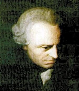 德国著名哲学家伊曼努尔·康德.