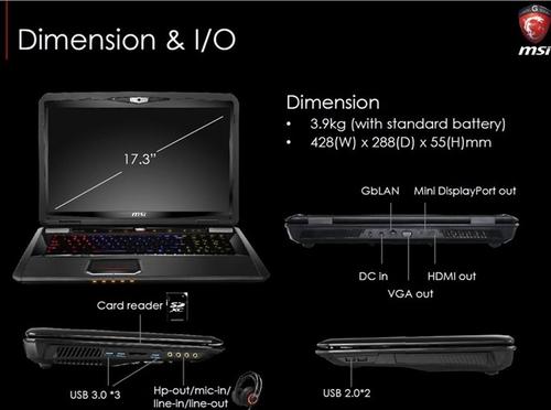 高端顶级游戏本 微星Z70 2BA报价9999元