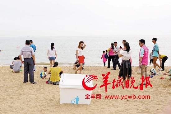 珠海海滨泳场沙滩干净