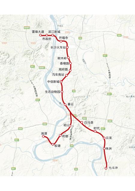 长株潭城铁长沙火车站以南线路有望2016年通车