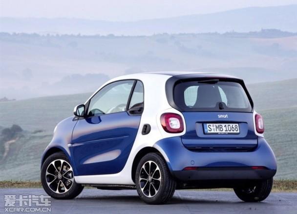 新smart fortwo巴黎车展发布 配3缸动力