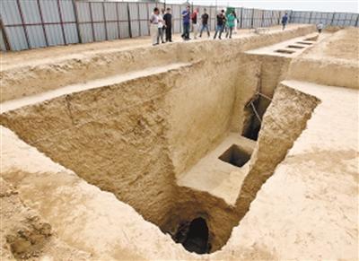 上官婉儿墓是一座带有5个天井的唐代墓葬