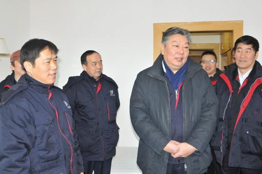 1月1日上午,中航工业董事长,党组书记林左鸣来到中航工业导弹院试验队