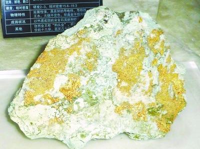 奇石馆展9斤多重"狗头金" 能炼出99.99%足金(图)