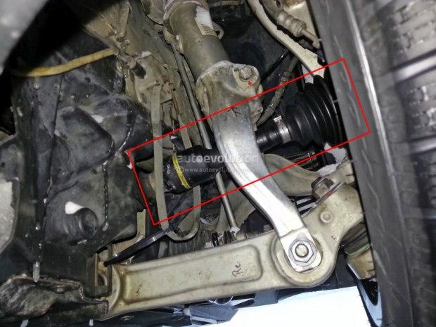 『测试车前轴谍照』