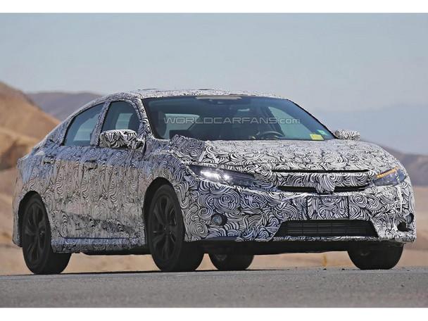 本田全新一代思域最新谍照将秋季推出