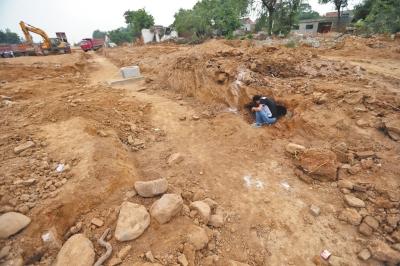 洛阳修路工地挖出“袁大头”村民都来挖墙根