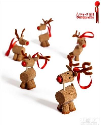 如何用瓶塞做一只圣诞小鹿