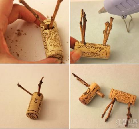 如何用瓶塞做一只圣诞小鹿