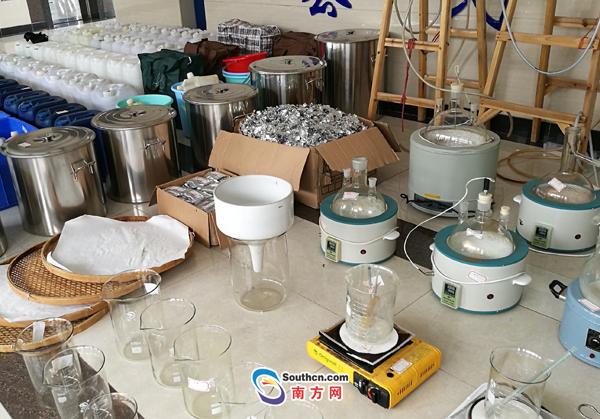 广东鹤山市捣毁制毒工场 缴获冰毒近40公斤