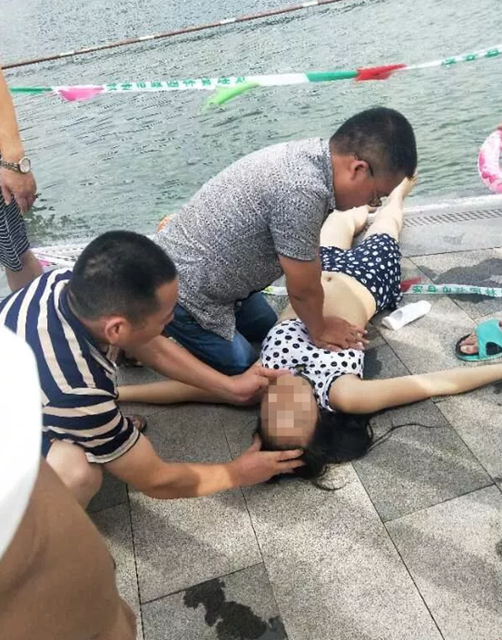 杭州1女孩千岛湖溺水呼吸暂停路过教师紧急施救