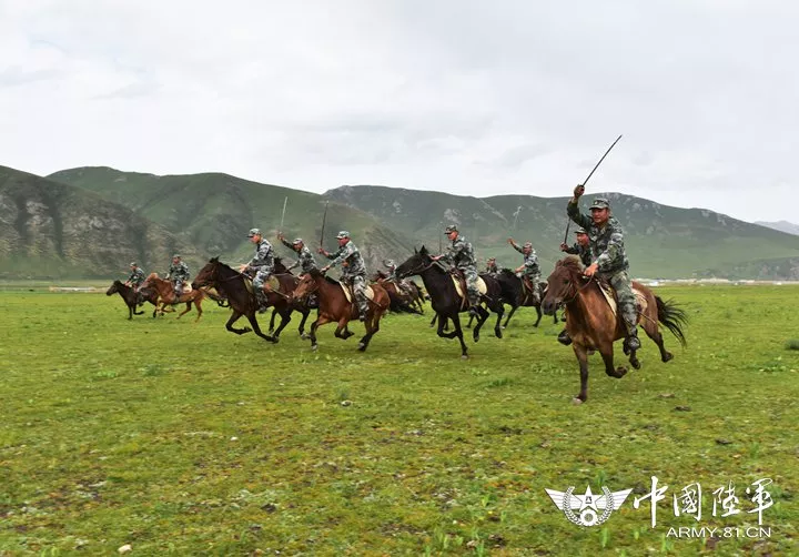玉树骑兵连:驰骋雪域高原的"铁血骑兵" 图片来源:中国陆军网西部战区