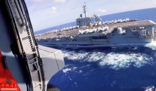 "林肯"号航母练反无人机作战在中国无人机群的发展方面,尤其令人感