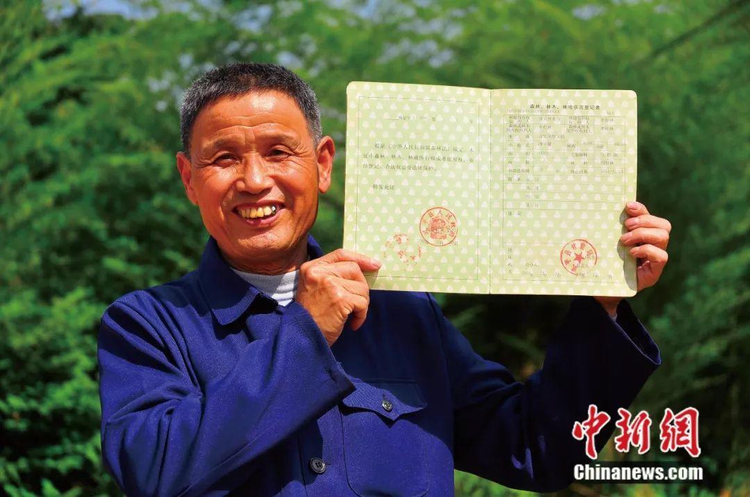 2001年12月,捷文村李桂林领到全国第一本新版林权证,标志全国集体林权