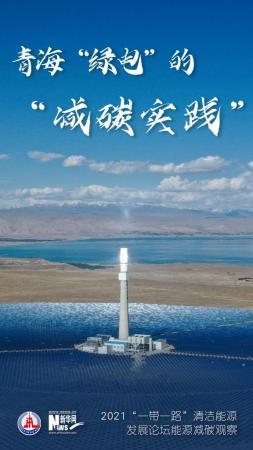 青海省“绿电”的“减碳实践活动”——2021“一带一路”绿色能源学术研讨会电力能源减碳观查