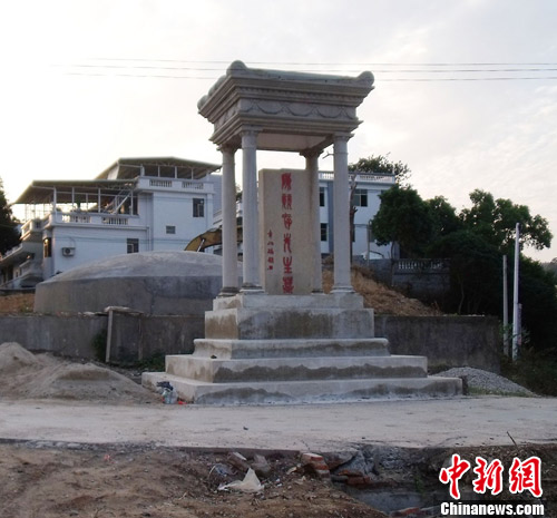 广东惠州陈炯明墓园修缮工程悄然动工