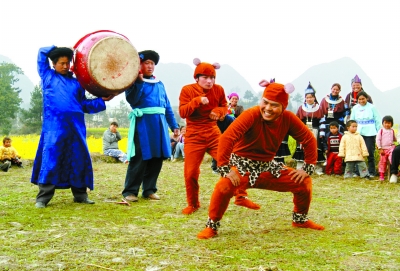 越南鼓猴子舞原版图片