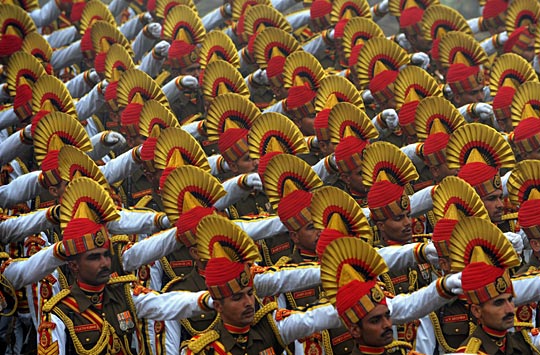 组图:印度举行国庆阅兵式