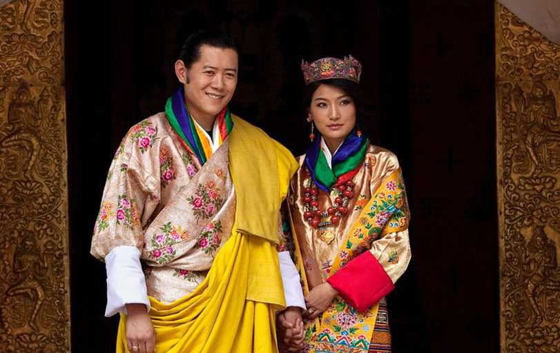 不丹国王迎娶"平民皇后"